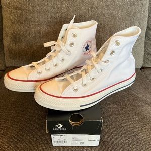 High top white Converses